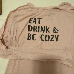 Long sleeve cozy sleep tee